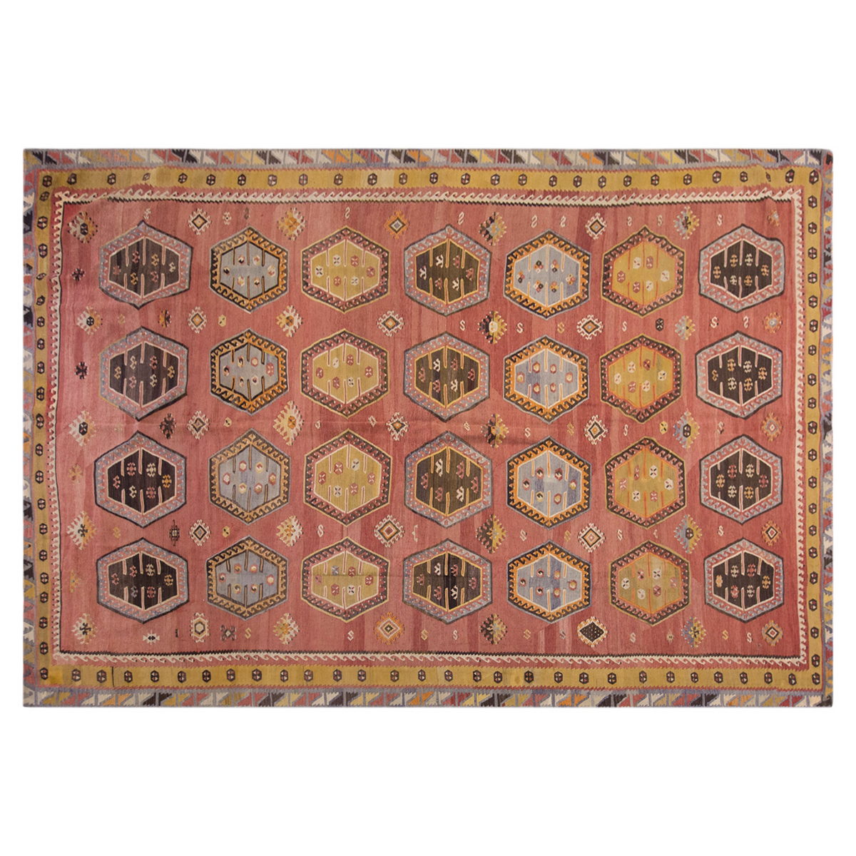 Şarkışla tribal kilim, 8x12 ft kilim, 243x378 cm kilim
