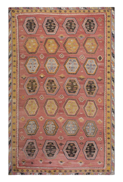 Şarkışla tribal kilim, 8x12 ft kilim, 243x378 cm kilim