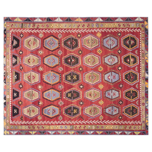 şarkışla tribal kilim, 8x12 ft kilim, 255x358 cm