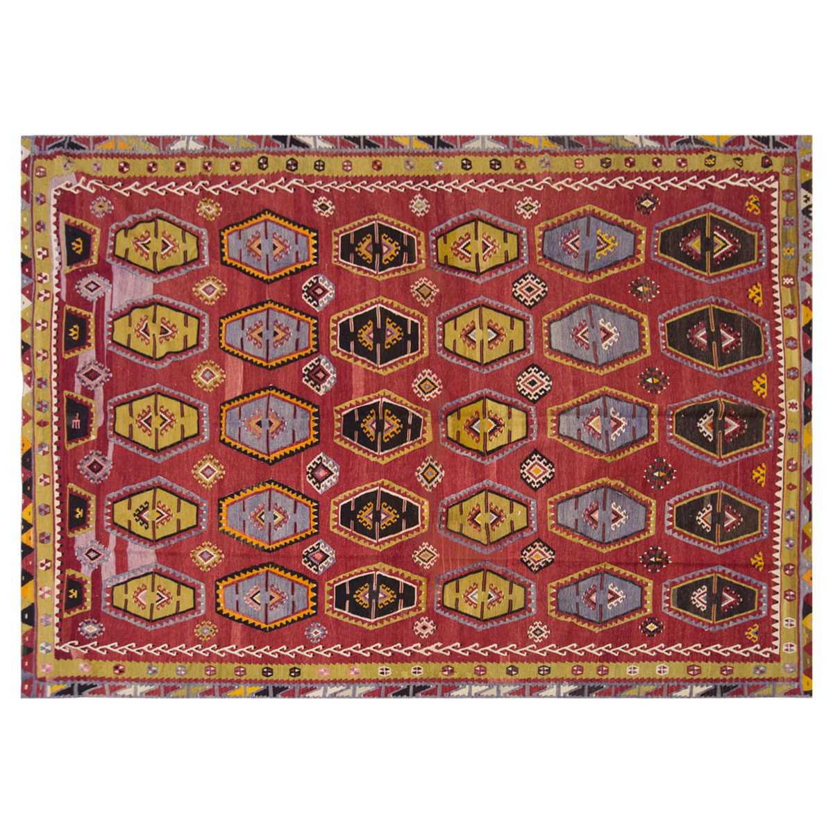 şarkışla tribal kilim, 8x12 ft kilim, 258x368 cm