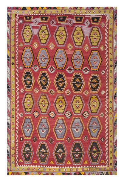 şarkışla tribal kilim, 8x12 ft kilim, 258x368 cm