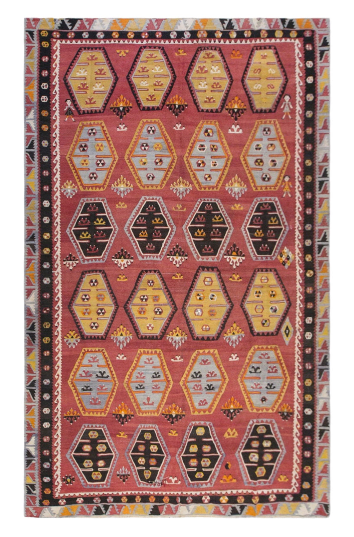 şarkışla tribal kilim, 8x13 ft kilim, 231x388 cm