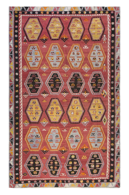 şarkışla tribal kilim, 8x13 ft kilim, 231x388 cm