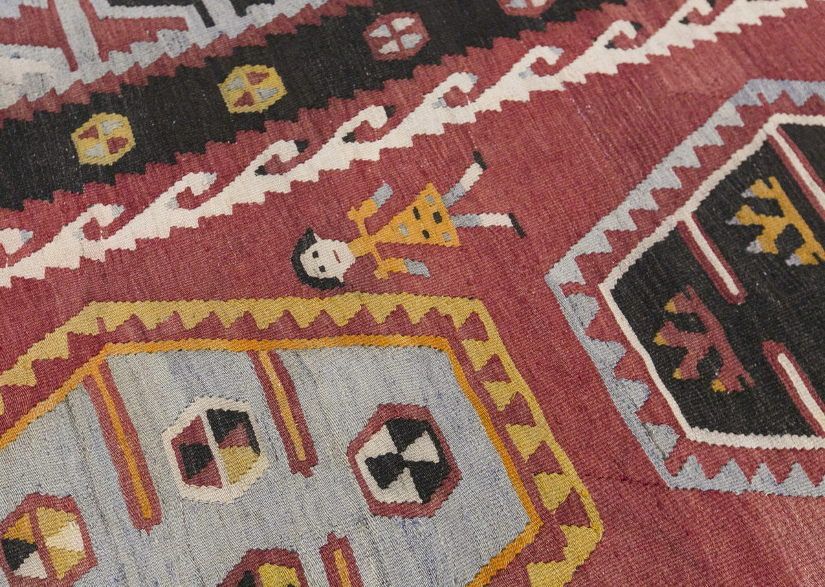 şarkışla tribal kilim, 8x13 ft kilim, 231x388 cm