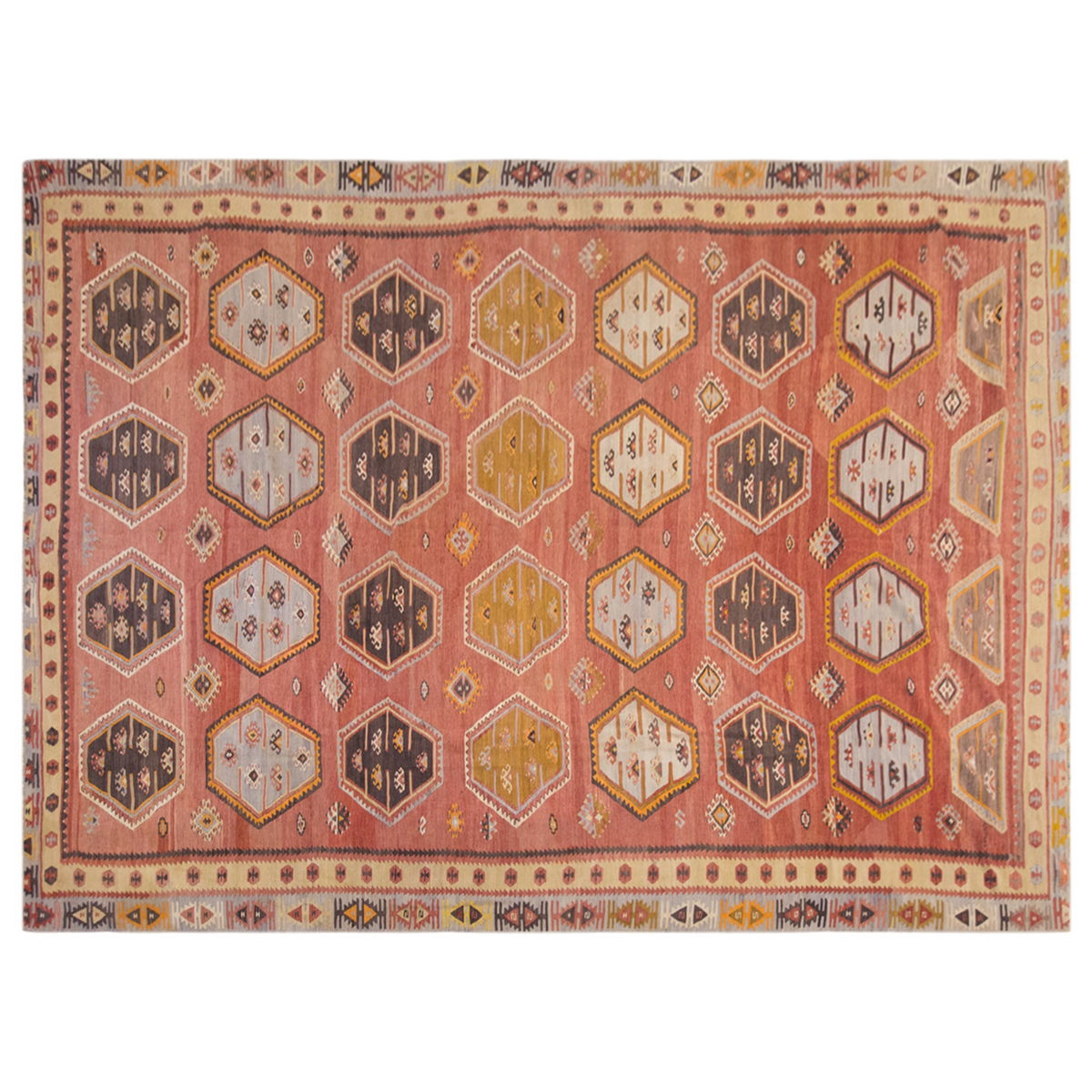 Şarkışla tribal kilim, 8x13 ft kilim, 257x410 cm kilim