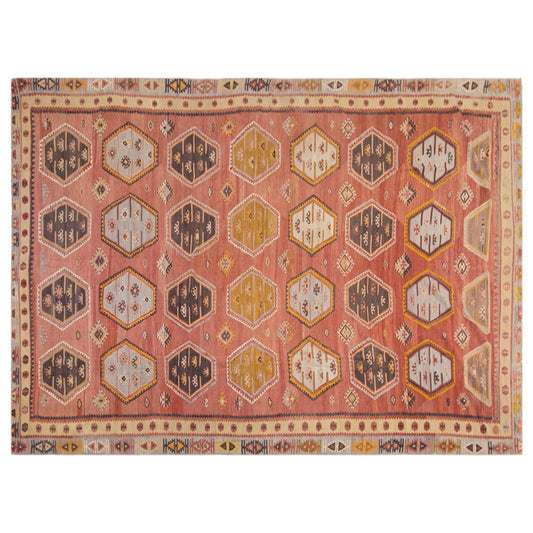 Şarkışla tribal kilim, 8x13 ft kilim, 257x410 cm kilim