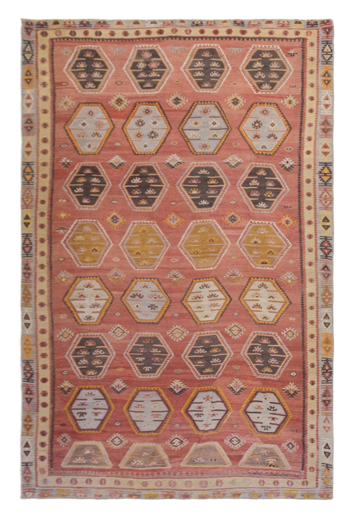 Şarkışla tribal kilim, 8x13 ft kilim, 257x410 cm kilim