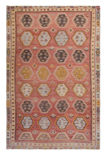 Şarkışla tribal kilim, 8x13 ft kilim, 257x410 cm kilim