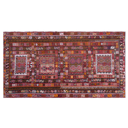 şarkışla tribal kilim, 8x17 ft kilim, 234x512 cm