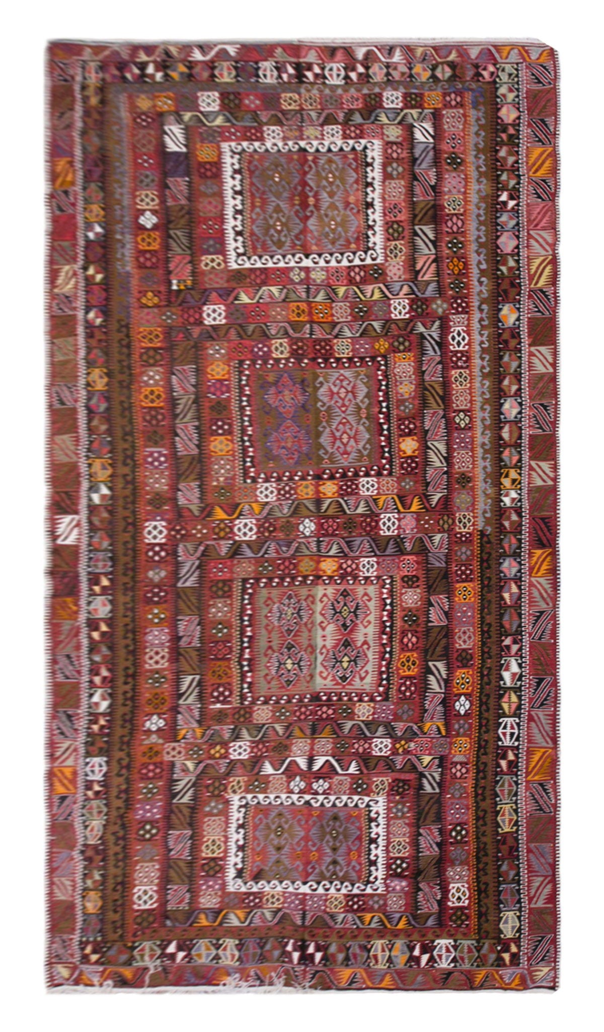 şarkışla tribal kilim, 8x17 ft kilim, 234x512 cm