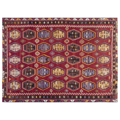 Şarkışla tribal kilim, 9x13 ft kilim, 261x390 cm