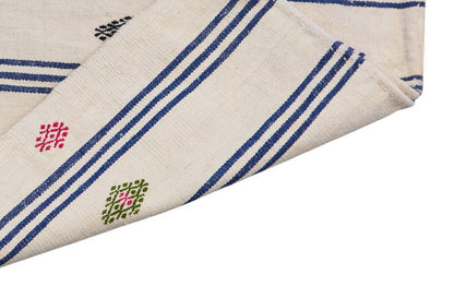 Small Striped Turkish Kilim Rug 77x117 cm, 2'6 x 3'10