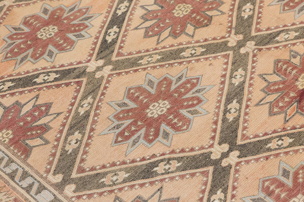 Soumak Rug,Caucasian Soumak, Turkish Soumak, Caucasian Kilim,Vintage Kilim, 7'3 x 15 feet, 222 x 458 cm