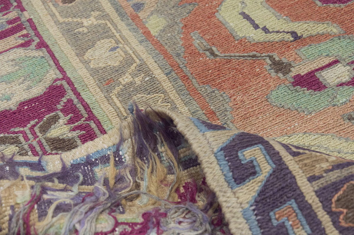 Soumak Rug,Caucasian Soumak, Turkish Soumak, Caucasian Kilim,Vintage Kilim, 6'4 x 11'2 feet, 192 x 340 cm