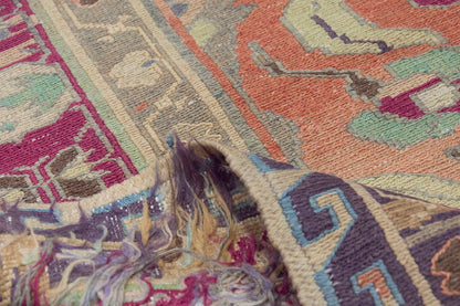 Soumak Rug,Caucasian Soumak, Turkish Soumak, Caucasian Kilim,Vintage Kilim, 6'4 x 11'2 feet, 192 x 340 cm