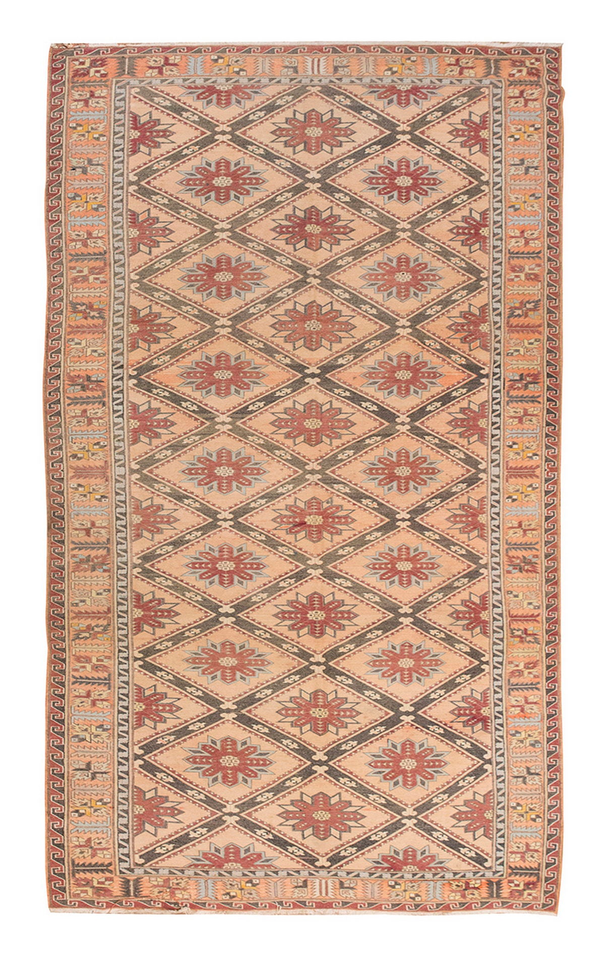 Soumak Rug,Caucasian Soumak, Turkish Soumak, Caucasian Kilim,Vintage Kilim, 7'3 x 15 feet, 222 x 458 cm