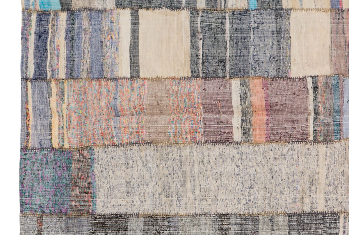 Stripe Kilim Rug, Wool and Cotton Turkish Kilim, 275 x 400 cm