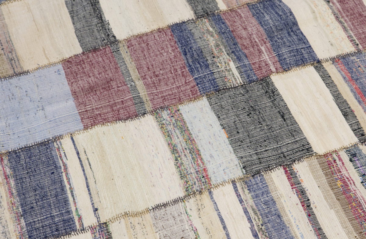 Stripe Kilim Rug, Wool and Cotton Turkish Kilim, 275 x 400 cm