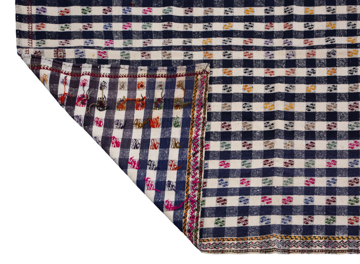 Stripe Kilim Rug 202x260cm (6'7" x 8'6")