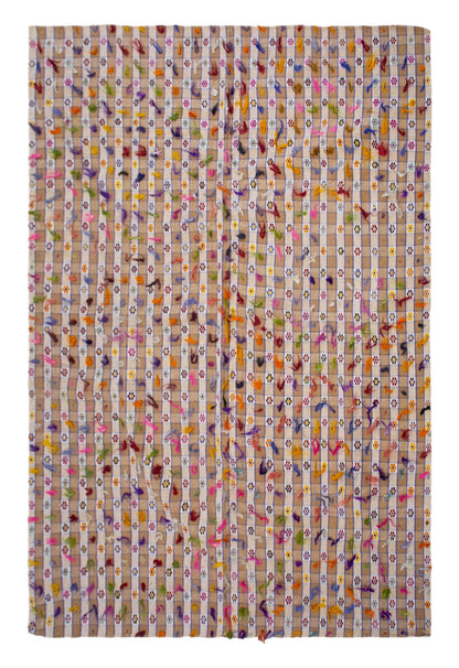Striped Design Turkish Kilim Rug, 210x294cm, 6'10x9'7 ft