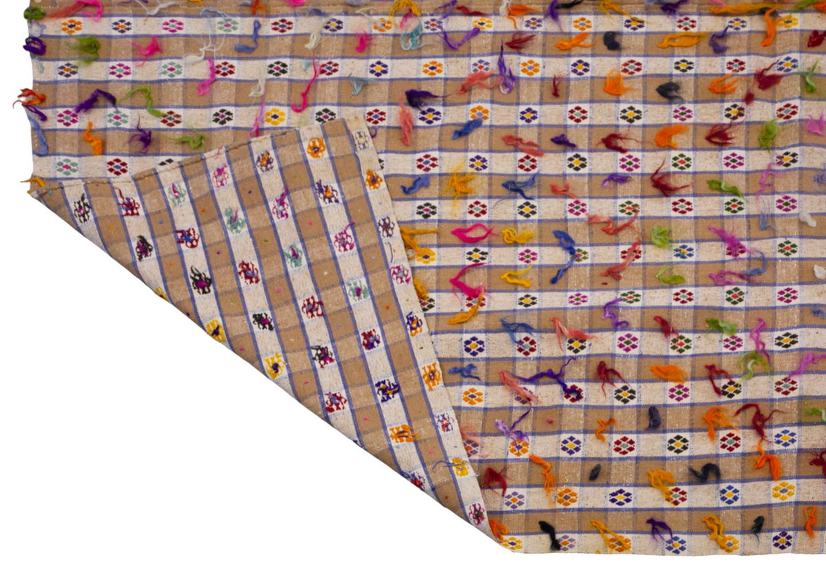 Striped Design Turkish Kilim Rug, 210x294cm, 6'10x9'7 ft