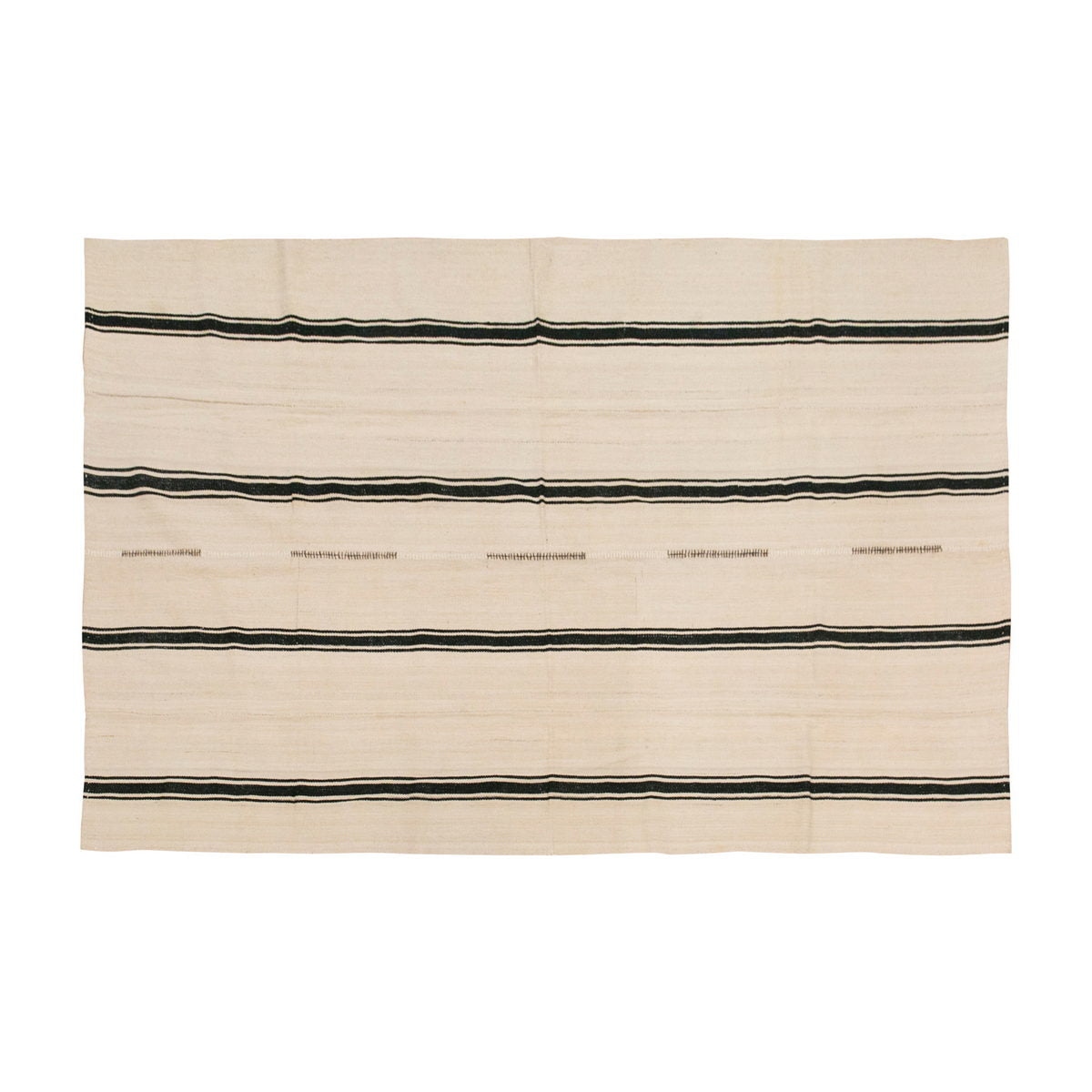 Striped Design Turkish Kilim Rug, 5'5 x 8 feet & 165 x 245 cm