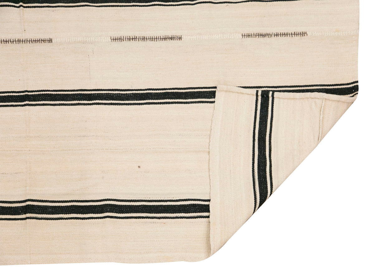Striped Design Turkish Kilim Rug, 5'5 x 8 feet & 165 x 245 cm