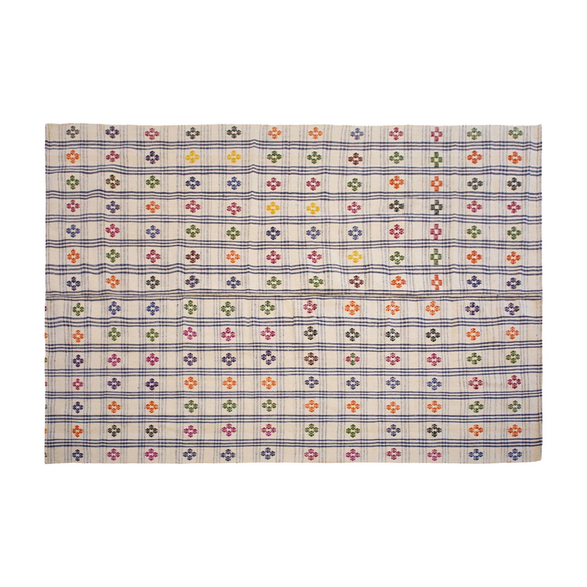 Striped Kilim Rug, 187x310cm,6'2 x 10'2 ft