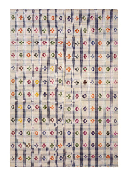 Striped Kilim Rug, 187x310cm,6'2 x 10'2 ft