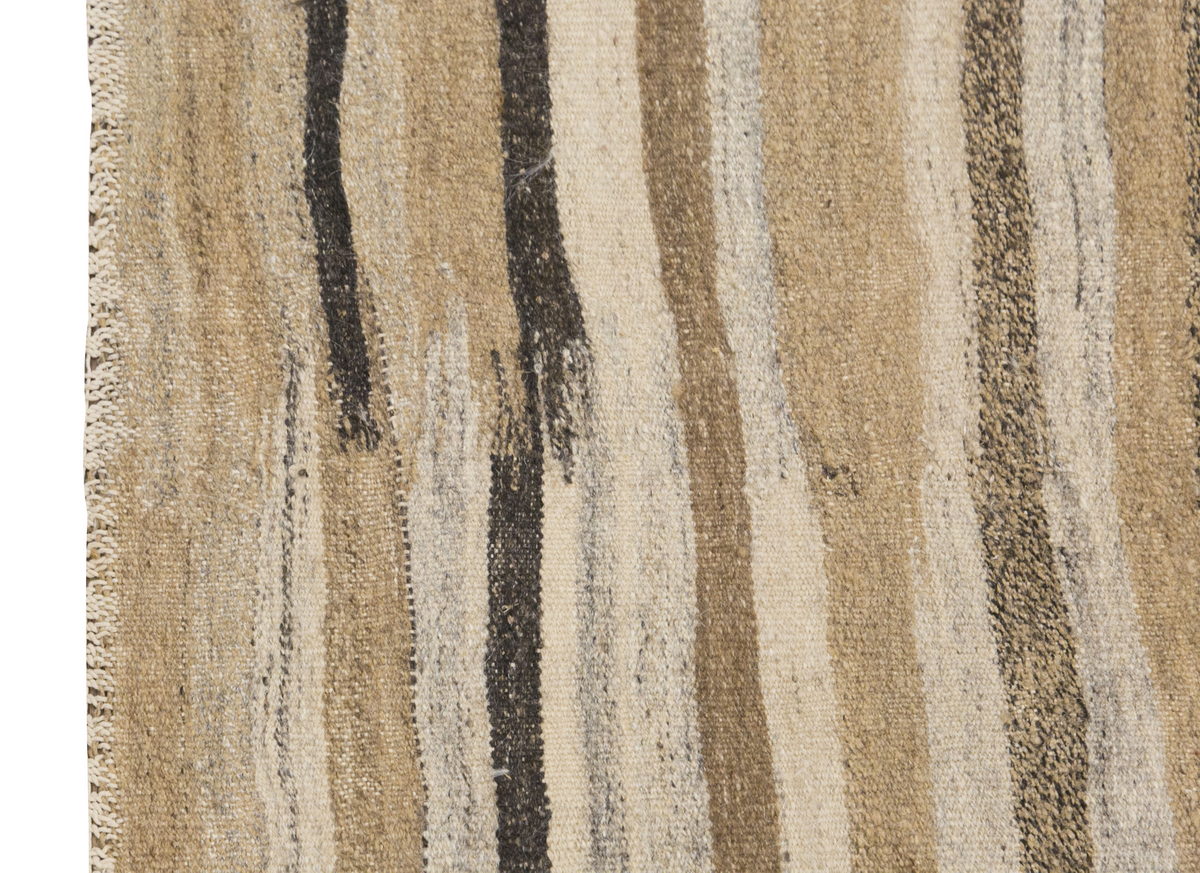 Striped Kilim Rug,Vintage Wool Rug, 4'5 x 10'2 feet & 134 x 310 cm