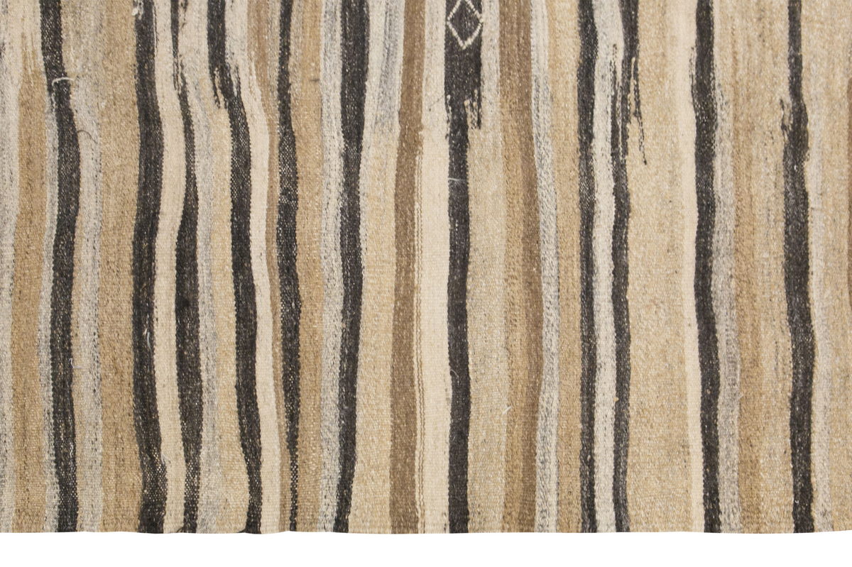 Striped Kilim Rug,Vintage Wool Rug, 4'5 x 10'2 feet & 134 x 310 cm