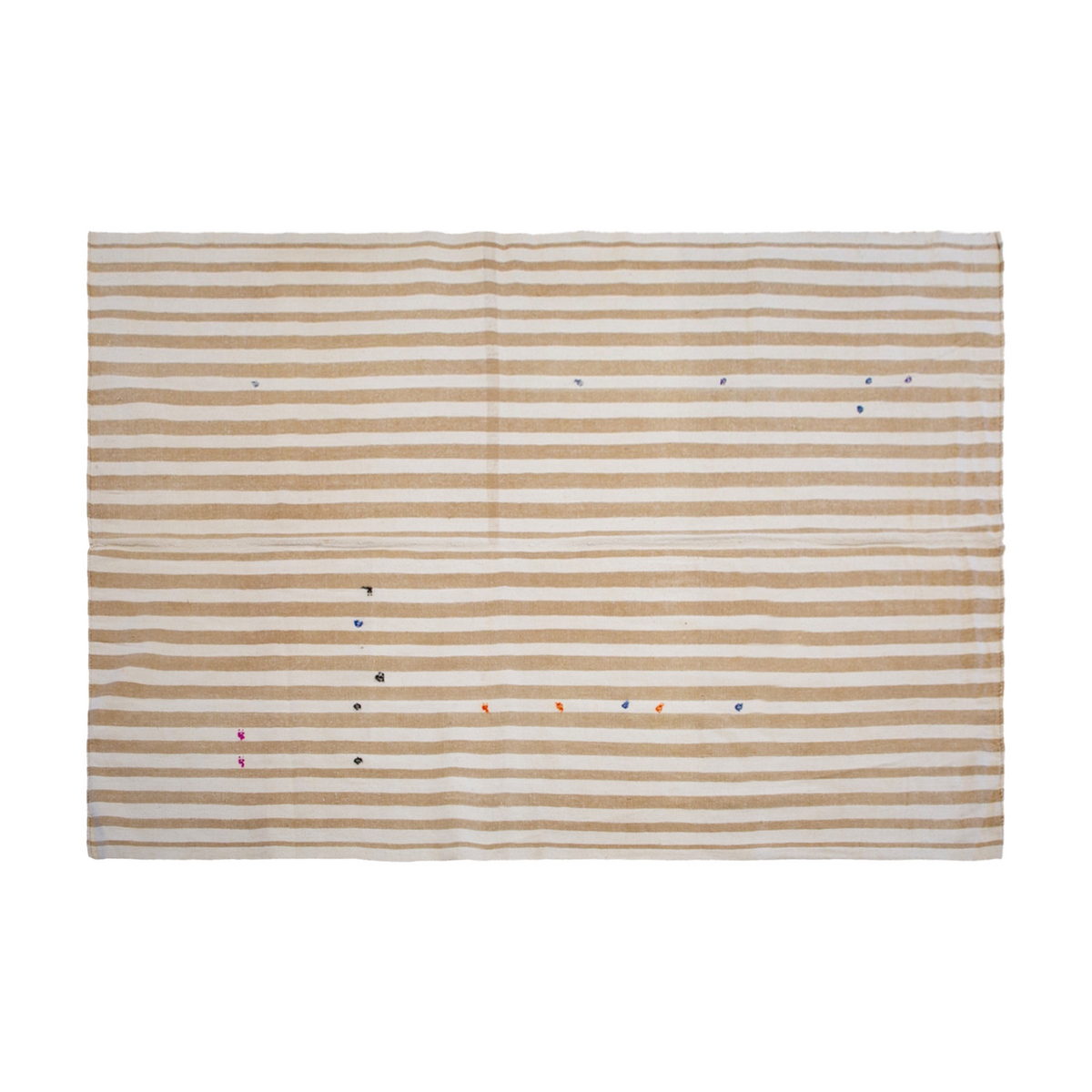 Striped Turkish Kilim Rug, 186x280 cm,  6'1 x 9'2 ft