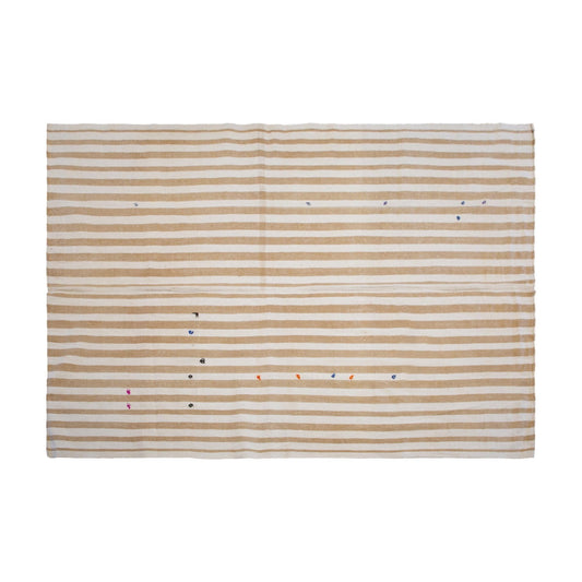 Striped Turkish Kilim Rug, 186x280 cm,  6'1 x 9'2 ft