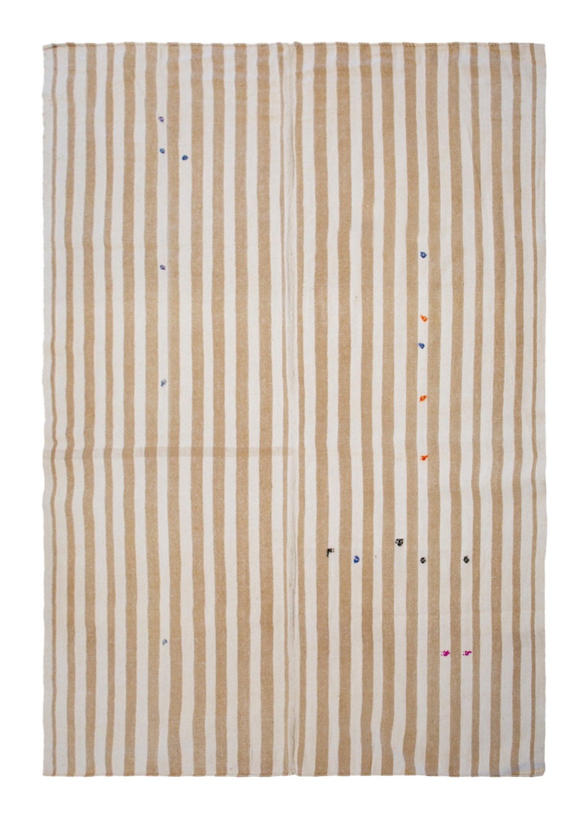 Striped Turkish Kilim Rug, 186x280 cm,  6'1 x 9'2 ft