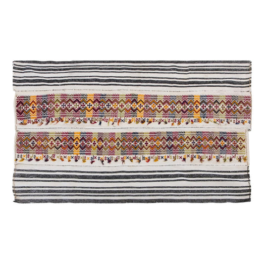 Striped Turkish Kilim Rug 127x215 cm, 4'2 x 7'1