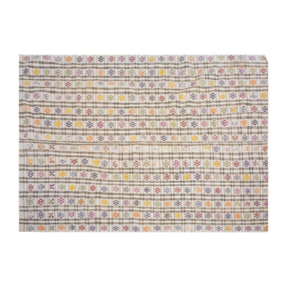 Striped Turkish Kilim Rug 196x299 cm, 6'5"x9'9"