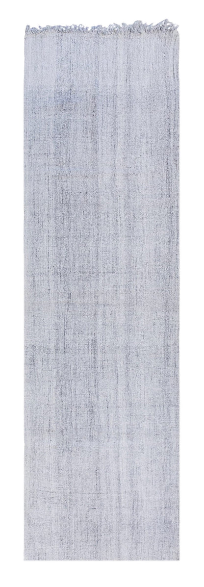 Striped Turkish Kilim Runner Rug – 102 x 350 cm/3'4" x 11'6"
