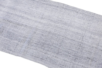 Striped Turkish Kilim Runner Rug – 102 x 350 cm/3'4" x 11'6"
