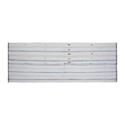 Striped Turkish Kilim Runner Rug, 74x209 cm (2'5" x 6'10")