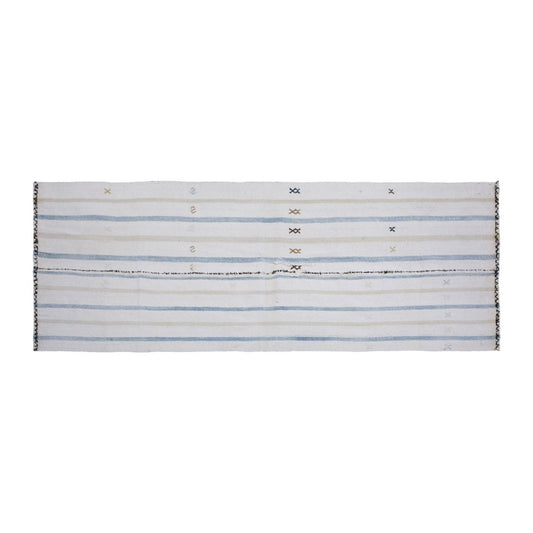 Striped Turkish Kilim Runner Rug, 74x209 cm (2'5" x 6'10")