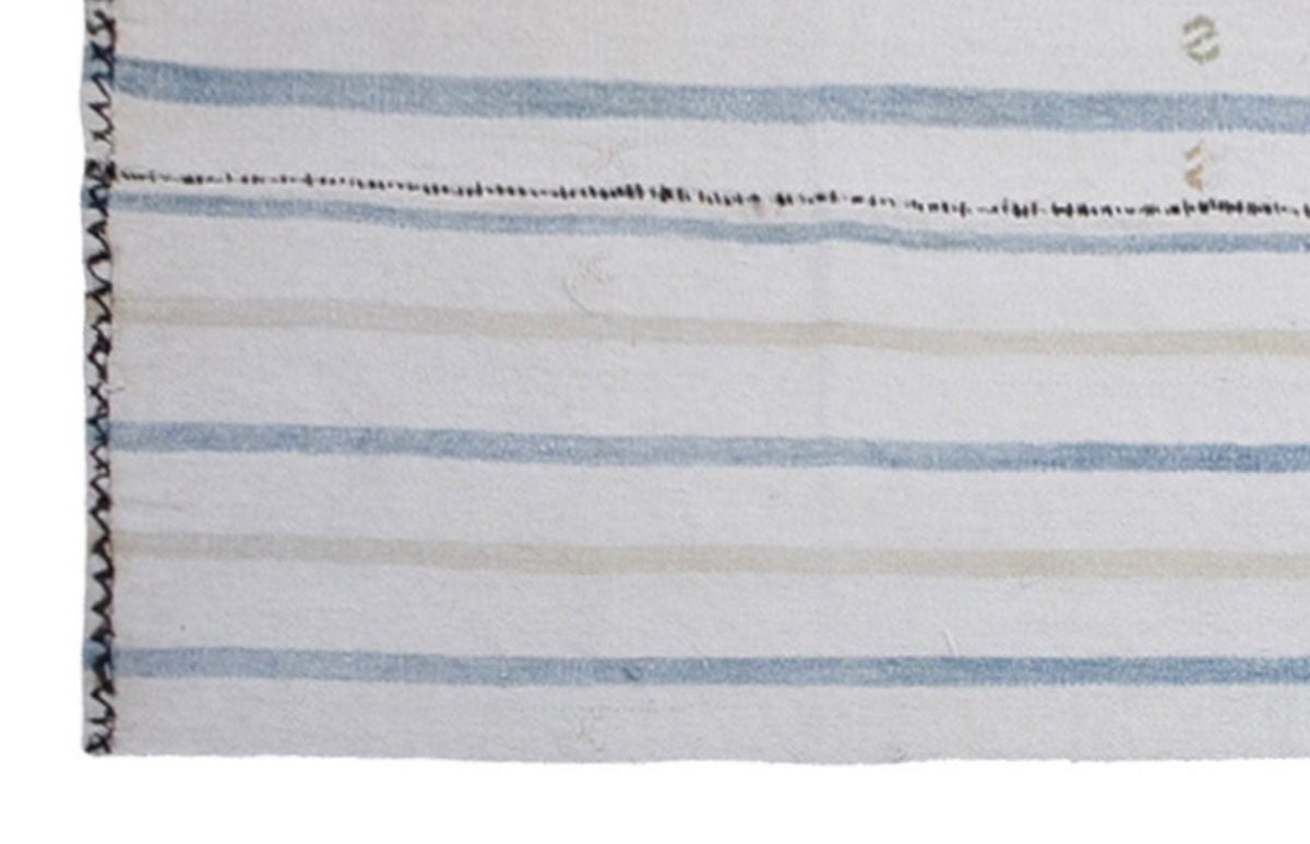 Striped Turkish Kilim Runner Rug, 74x209 cm (2'5" x 6'10")