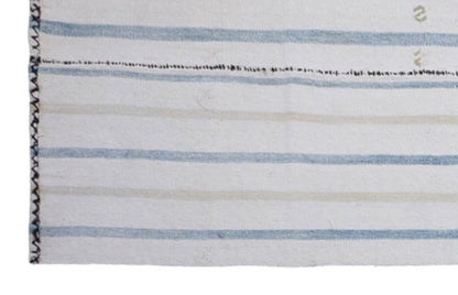 Striped Turkish Kilim Runner Rug, 74x209 cm (2'5" x 6'10")