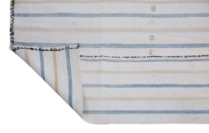 Striped Turkish Kilim Runner Rug, 74x209 cm (2'5" x 6'10")