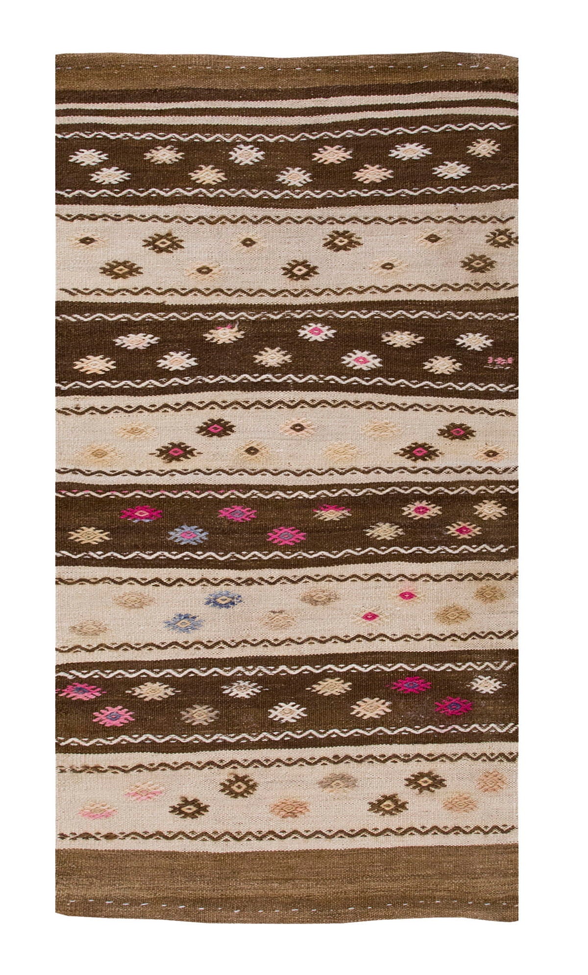 The Rug of the Mountain Nomads 2.02 x 4.2 feet,  61 x 127 cm