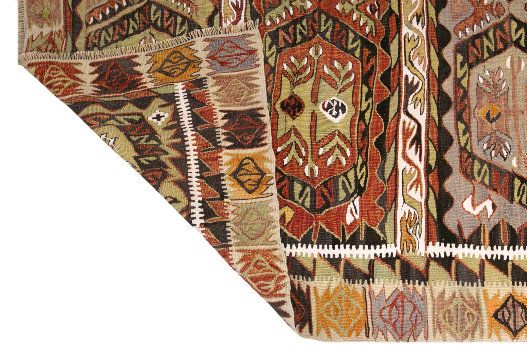 Title:  Vintage Turkish Kilim Rug, 4.1 x 5.4 ft, 125 x 165 cm, Handwoven Wool Kilim