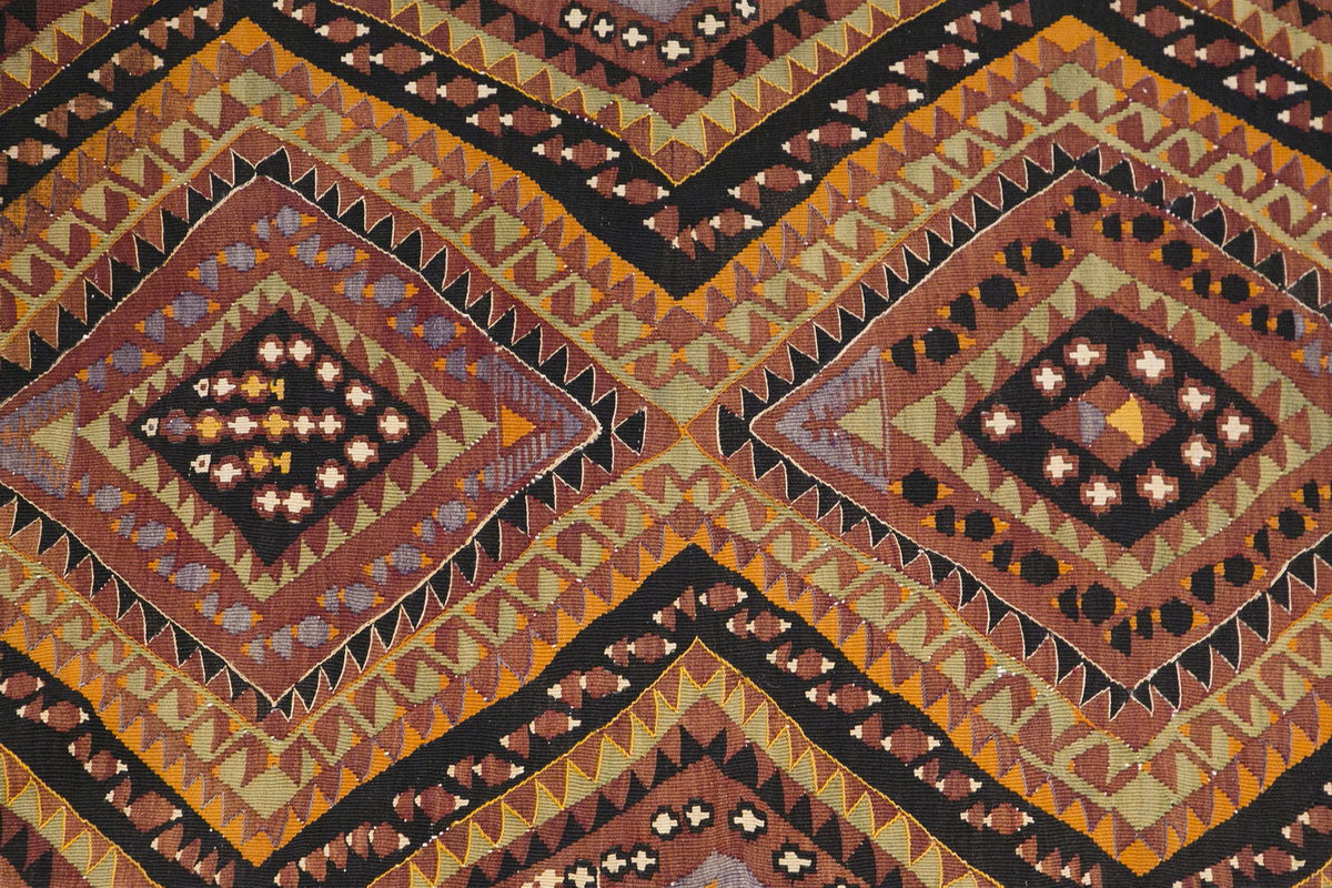 Tribal nomadic kilim, 2.1 x 9.1 ft kilim, 64 x 277 cm kilim