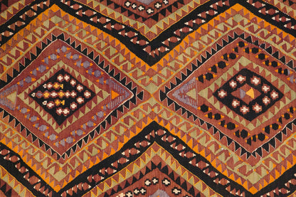 Tribal nomadic kilim, 2.1 x 9.1 ft kilim, 64 x 277 cm kilim