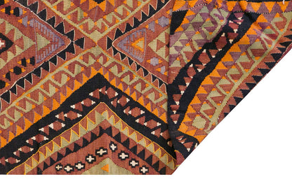 Tribal nomadic kilim, 2.1 x 9.1 ft kilim, 64 x 277 cm kilim