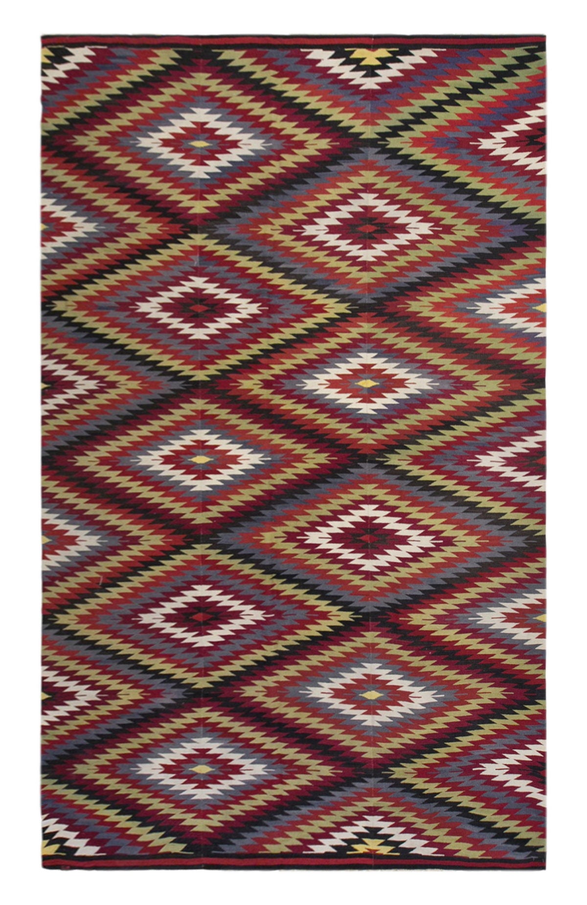 Tribal turkish kilim, 7x11 ft kilim, 220x350 cm