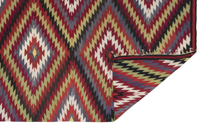 Tribal turkish kilim, 7x11 ft kilim, 220x350 cm